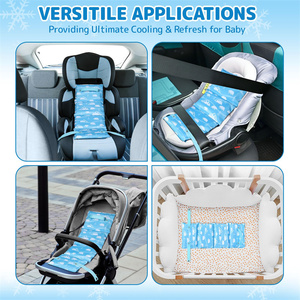 Almohadilla Refrigerante para Asiento de Coche de Verano para Niños Pequeños con Paquete de Hielo Extraíble, Tapete Refrigerante para Asientos de Coche y Carriolas para Niños - Product Image 6