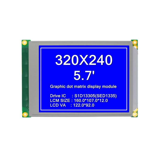 320x240 320*240 5.7 LCD Blue Grey Graphics Lcd Display Module for Maintenance of Industrial Control Instruments and Equipment