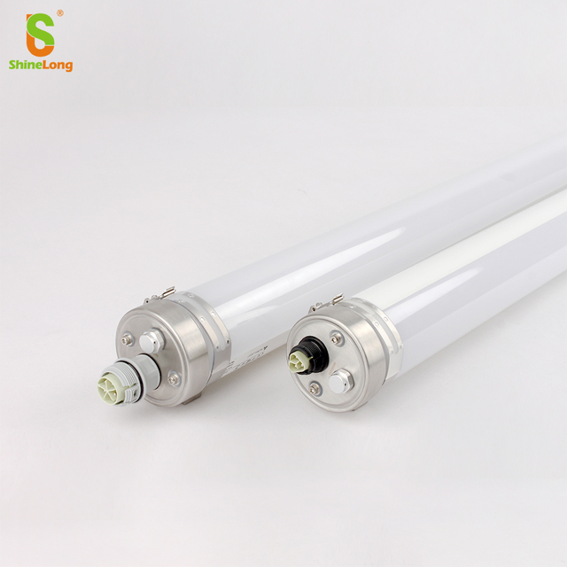 Tri-Proof LED Light IP69K Steam Cleaning Room Light for Food Industry Tubular Design