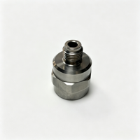 Adaptateur droit mâle haute pression en acier inoxydable, raccord hexagonal à double filetage extérieur, connecteur de tuyauterie hydraulique tourné CNC
