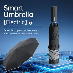 Новинки, Электрический Зонт, светоотражающая лента, автоматическое закрытие, двойное назначение, Зонт от дождя, солнца, подарок, обратный зонт - Product Image 3