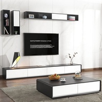 Salon table basse moderne et ensemble de meuble tv