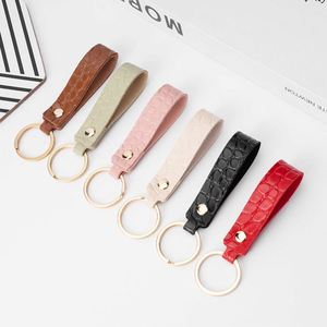 Porte-clés créatif en cuir PU motif crocodile, simple, pour homme et femme, petit cadeau pendentif - Product Image 1