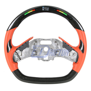 พวงมาลัยคาร์บอนไฟเบอร์แบบกำหนดเองพร้อมจอแสดงผล LED Drifton Race RPM สำหรับ Chevrolet Corvette C8 Stingray Z51 E-Ray Z06 Z07 รุ่นโรงงาน - Product Image 5
