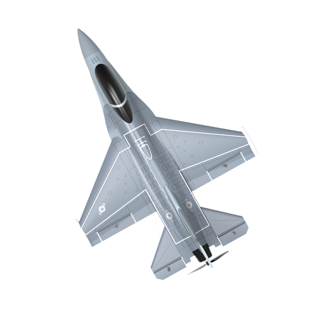 F16 Fighting Falcon 4-CH RC Airplane Park Flyer for Beginner with Gyro Stabilizer 761-10