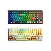 Clavier mécanique ergonomique sans fil AULA F87 Pro V2 à 87 touches, trois modes, rétroéclairage RVB personnalisé, prise en charge de la programmation de touches, nouveau