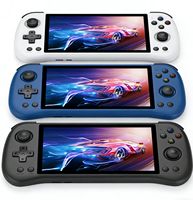 Consola de Juegos Retro Portátil Powkiddy X55 RK3566 con Pantalla IPS de 5.5 Pulgadas y 720p, Sistema Linux de Código Abierto, WiFi, TV, 4000 mAh, Juegos