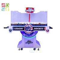 Machine de jeu d'arcade de table de hockey à pièces Machine de jeu de rachat de billets de table de hockey à bulles d'air personnalisée