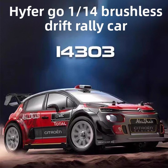 MJX 14303 RC Car 1/14 Resin Drift Rally Car Indoor Flat Track Brushless Electric Racing Model Toy 14 Years & up