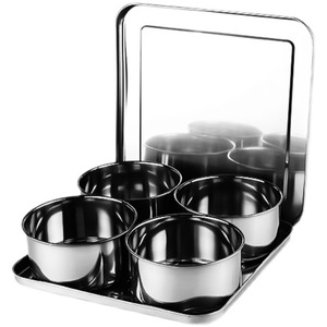 Stainless Steel <b>Spice</b> <b>Jar</b> Set Rectangular Divided Kitchen Condiment Container Chaozhou Made - Product Image 2