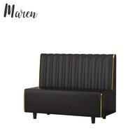 Ensemble de mobilier de restaurant en gros : Canapé d'hôtel, table et chaises de café, ensemble de sièges de bar et club, banquette noire, marbre durable