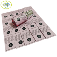 Impression d'autocollants en PVC imperméables personnalisés de haute qualité pour les pots cosmétiques, les parfums et les rouges à lèvres