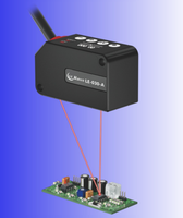 Capteur de distance laser CMOS à répétabilité de 1 µm, boîtier en aluminium moulé, protection IP67, écran OLED pour l'automatisation des usines intelligentes