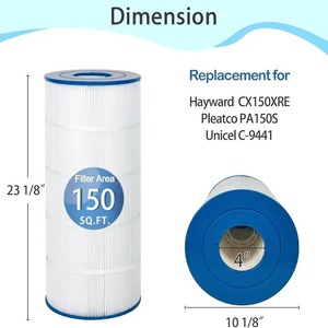 Pompe de <span class=keywords><strong>piscine</strong></span> et filtres à cartouche Hot Tub Spa <span class=keywords><strong>chimique</strong></span> cartouche de filtre de <span class=keywords><strong>piscine</strong></span> pour système de <span class=keywords><strong>traitement</strong></span> de filtre à eau - Product Image 3