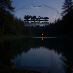T-shirt à manches longues Guitar Lake Shadow Love Guitar Musician Rock On Guitar Trees - Product Image 3