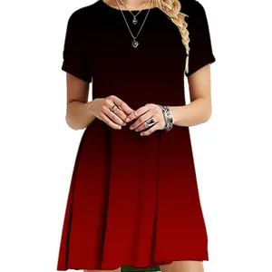 Groothandel moederschap jurk 3xl vrouwen koop-Zomer Nieuwe Wens Amazon Hot Koop Vrouwen Hot Style Slim Dazzling Rainbow Tie-Dye Print Jurk