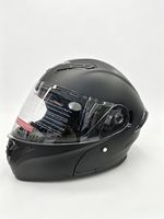 Casque de moto intégral FGN, avec visière solaire intégrée, casque de moto pour la conduite sur route pour adultes