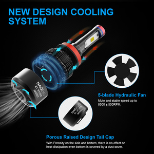 NAOEVO H4 Led para Automóvil, Luces Led para Autos, Sistemas de Iluminación, Faro Delantero Led para Auto K1 80W 6500K, Luz Led para Auto - Product Image 4