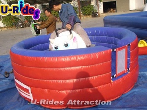 Rodeo mecánico de bebé de alta potencia de 1500W para interiores para niños y adultos, rebote inflable personalizado, materiales metálicos de madera, uso en el <span class=keywords><strong>parque</strong></span> - Product Image 3