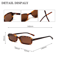 Nouvelles Lunettes de Soleil Carrées Épaisses en Acétate, Design Rétro Luxe des Années 90, Unisexe, Protection UV400 Polarisée, Monture Épaisse, Certifiées CE, OEM