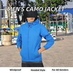 Chaqueta Cortavientos de Primavera para Hombre de Alta Calidad, Estilo Vintage con Cuello Alto, Personalizable, con Capucha, Resistente al Viento y al Agua, Ecológica - Product Image 3