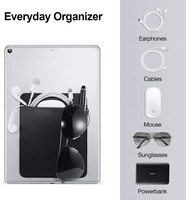 Étui portable pour accessoires informatiques, organiseur de rangement pour batterie externe