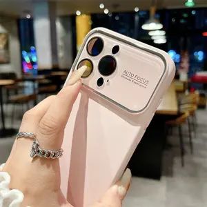 Funda de silicona líquida <span class=keywords><strong>original</strong></span> para <span class=keywords><strong>iPhone</strong></span> 16 15 14 Plus 12 13 Pro Max, funda de microfibra a prueba de golpes con protector de cámara 16 - Product Image 3