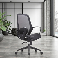 Chaise de bureau moderne, professionnelle, ergonomique, durable, pivotante, réglable en hauteur, en tissu maillé, pour la maison, le bureau, les réunions et les invités