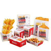 Caja de Pollo Frito de Papel Kraft Ecológica, Contenedor Desechable a Prueba de Fugas para Comida para Llevar, Impresión Personalizada para Servicios de Alimentos