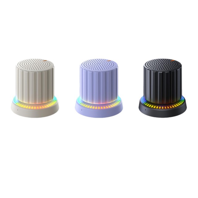 New Magnetic Knob for Audio Home Waterproof Mobile Phone Stand Mini Speaker Bass with RGB LED Lighting