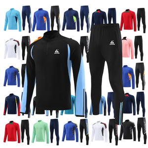 ชุดวอร์มฟุตบอลมีซิปสำหรับผู้ชายชุดวอร์มฟุตบอลแบบไม่มีโลโก้ - Product Image 5