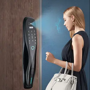 Kunci Pintu Pintar aluminium WiFi, keamanan Hotel tanpa kunci pintu pintar