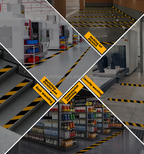 Siêu dính màu đỏ trắng nguy hiểm Băng PVC an toàn sọc rào cản cho sàn và tường đánh dấu PVC nguy hiểm cảnh báo Băng - Product Image 5