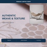 Tissu tissé en polyester jacquard à fil doré, imperméable et résistant à l'usure, 300D, pour chaises de camping, couvertures de pique-nique et chaises pliantes