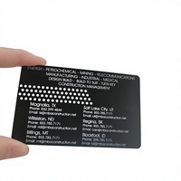 Carte Métallique Brillante, Finition Miroir Argent/Or Carte Cadeau Métallique