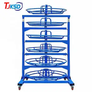 Hydraulic Hoses Pipes Tubes 6 Layers storage hose reel rack for hydraulic hose