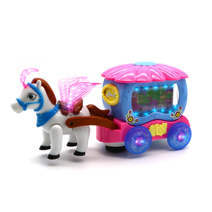 Bambini Elettrico Serie di Cartoni Animati Ruota Universale Magia di Trasporto Giocattoli Con Musica e Luci Colorate - Product Image 1