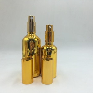 Frascos de Perfume de Vidrio con Recubrimiento Dorado/Plateado de 10ml, 20ml, 30ml, 50ml, 100ml, Botellas de Vidrio con Gotero para Aceites Esenciales - Product Image 2