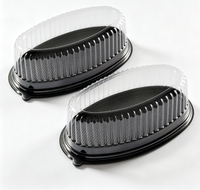Boîte à gâteau en plastique anti-choc, emballage protecteur adapté pour café, pâtisserie, mousse, tranches de cheesecake, boulangerie, emballage cadeau à emporter