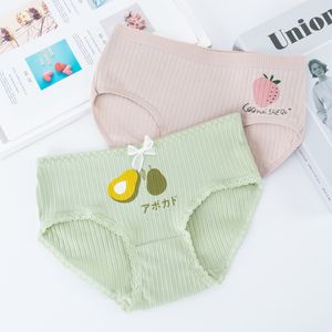 Sous-vêtements mignons doux et perméables pour femmes Culottes en coton pour adolescentes - Product Image 4