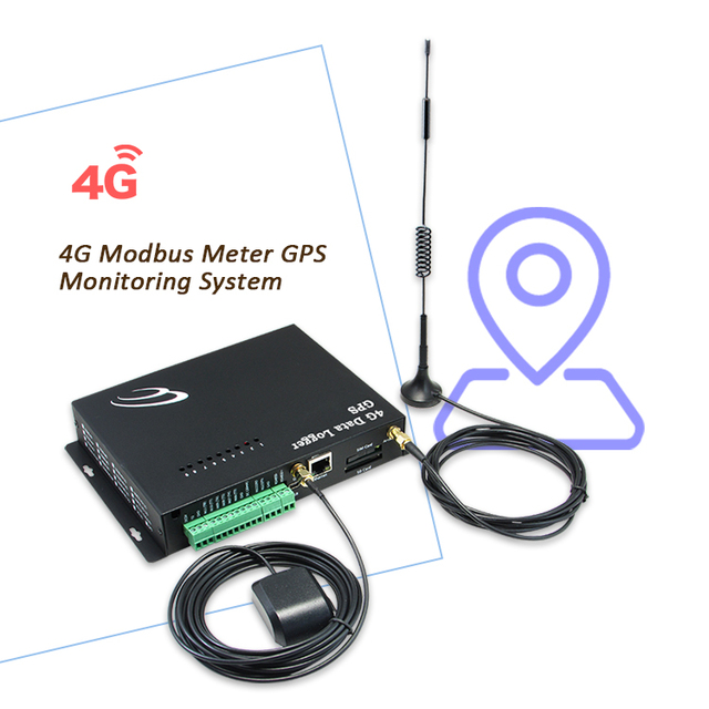 4G Modbus Meter GPS Monitoring System Data Logger Temperature Monitoring Device GPS Tracking