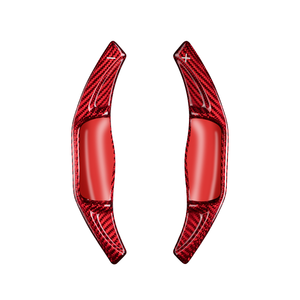 Palettes de manette de vitesse de volant en T en carbone pour Toyota Camry Corolla RAV4 accessoires intérieurs de manette de vitesse en Fiber de carbone - Product Image 1