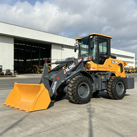 Chargeur frontal sur roues à moteur diesel robuste, machine de chargement polyvalente pour la construction, certifiée CE ISO