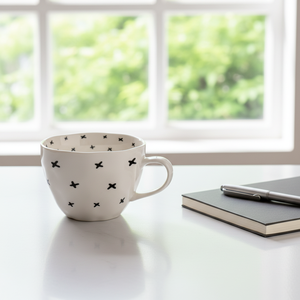 Taza de Cerámica Nórdica Hecha a Mano, <span class=keywords><strong>Irregular</strong></span>, de Gran Capacidad, Resistente a Altas Temperaturas, para Desayuno y Avena, Estilo Vintage Creativo - Product Image 6