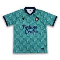 Maillots de football personnalisés en gros, tailles plus, style rétro, respirants, 100 % polyester, impression numérique, modèle unisexe