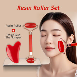 Rouleau de jade naturel avec logo personnalisé masseur facial anti-âge outil Gua Sha pour les soins des yeux du corps usage domestique commercial - Product Image 2