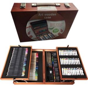 Caja de Arte Portátil Personalizada de 42 Piezas con Pasteles, Acuarelas y Marcadores, Excelente Regalo para Principiantes en Pintura DIY - Product Image 3