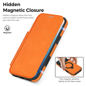 เคสหนังสำหรับ iPhone 17 Pro ด้านในบุหนัง พร้อมห่วงคล้องนิ้ว, เคสหนังพับได้สำหรับ iPhone 18 - Product Image 6
