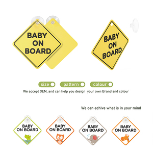 Señal de advertencia de ventana de coche personalizada con ventosa <span class=keywords><strong>para</strong></span> uso de seguridad del bebé - Product Image 2