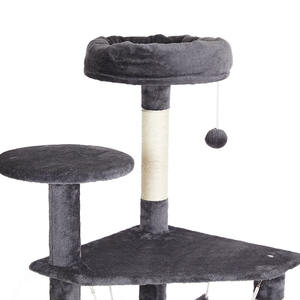 Muebles para mascotas salón de lujo <span class=keywords><strong>barato</strong></span> moderno sisal natural gran marco de escalada <span class=keywords><strong>rascador</strong></span> <span class=keywords><strong>gato</strong></span> árbol XXL madera <span class=keywords><strong>gato</strong></span> árbol casa torre - Product Image 5